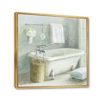 Pastel Bath I  Canvas Wall Art