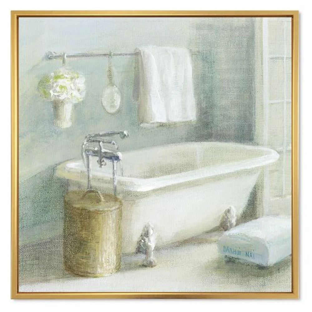 Pastel Bath I  Canvas Wall Art