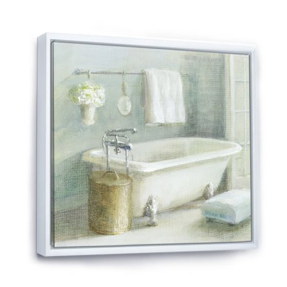 Pastel Bath I  Canvas Wall Art