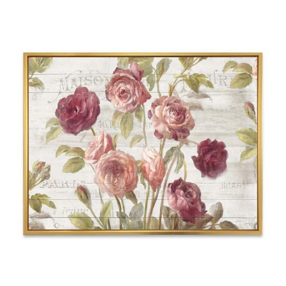 French Roses I  Canvas Wall Art