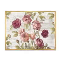 French Roses I  Canvas Wall Art