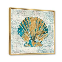 Coastal Pastel seashells I  Canvas