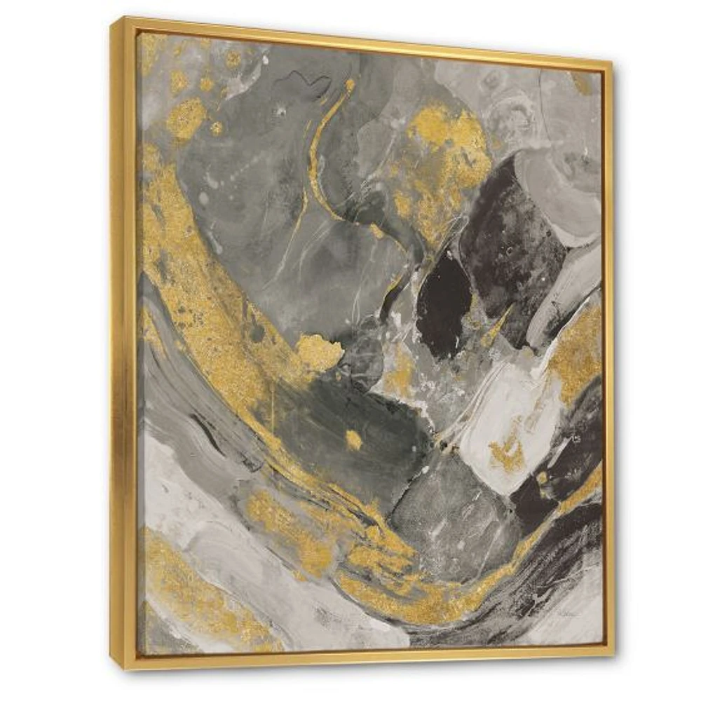 Toile « Marble Gold and Black II »