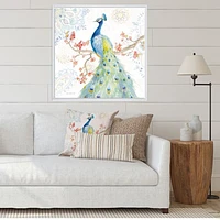 peacocks Watercolor II  Wall Art