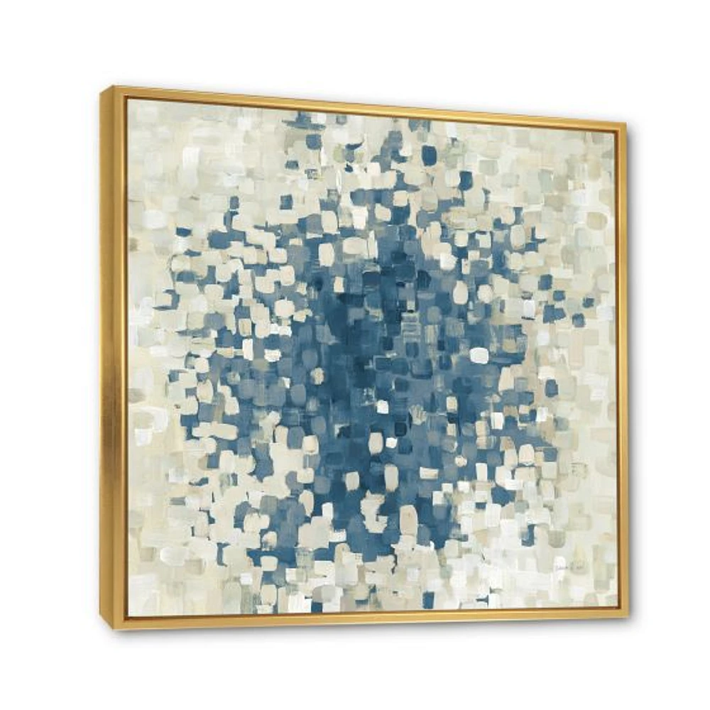 Geometric Blue Spots  Wall Art