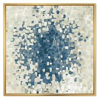 Geometric Blue Spots  Wall Art