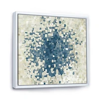 Geometric Blue Spots  Wall Art