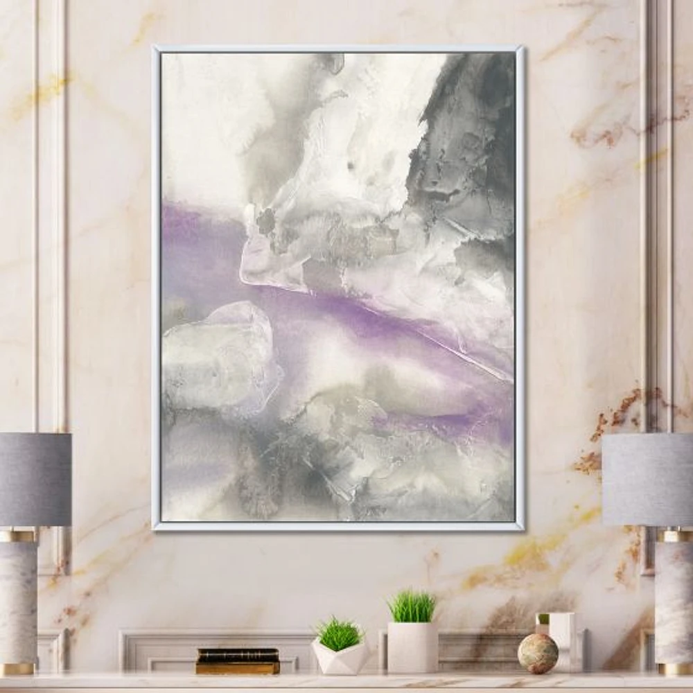 Watercolor Minimal Purple Tones I  Wall Art