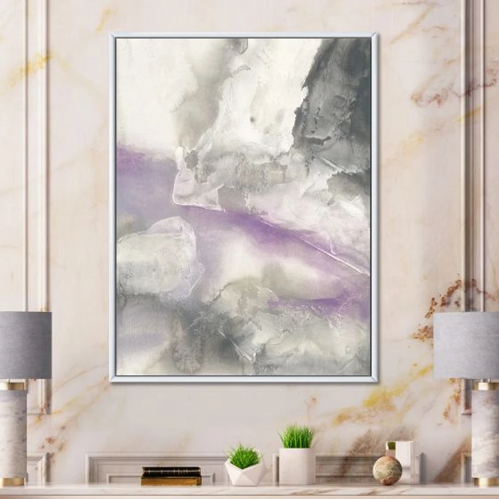 Watercolor Minimal Purple Tones I  Wall Art