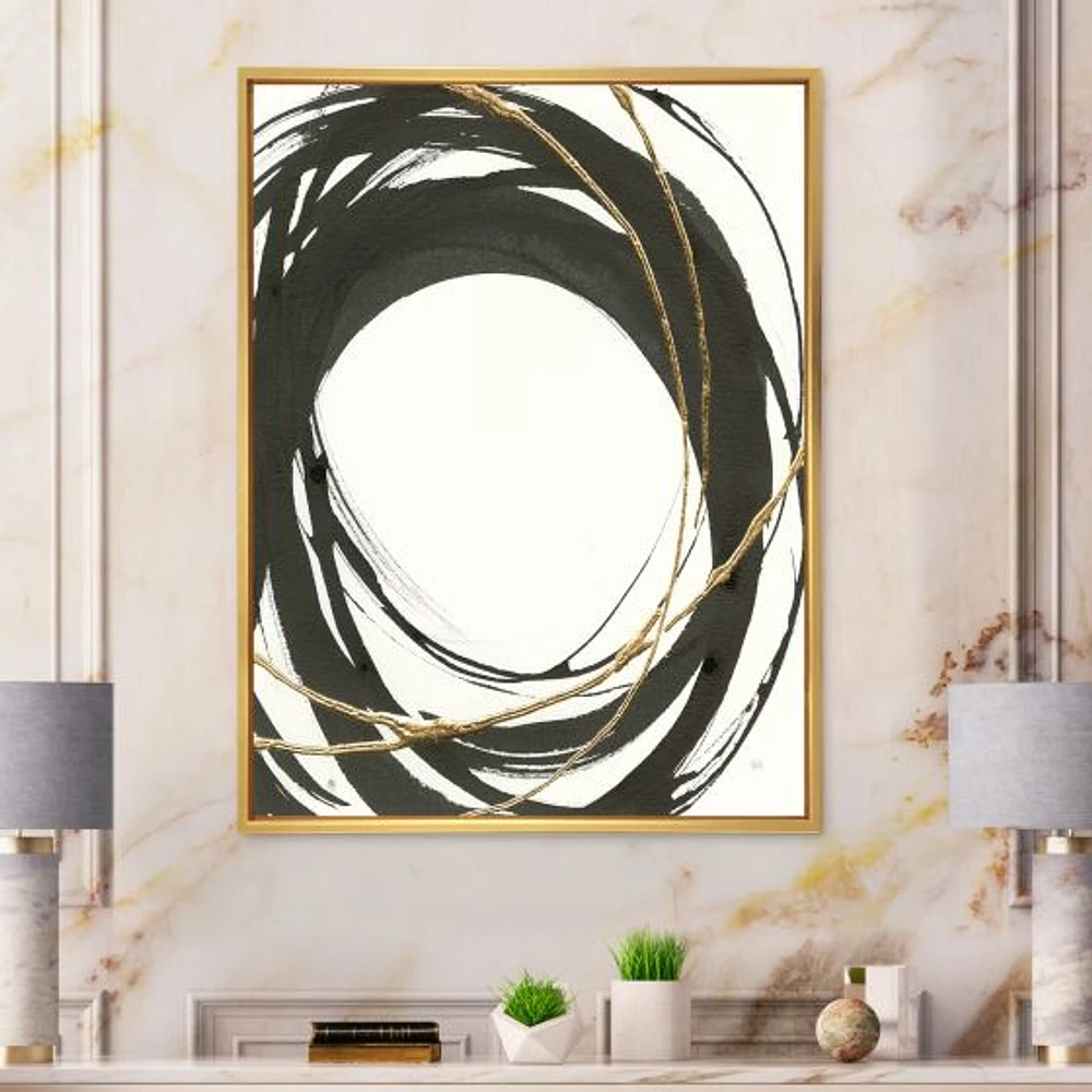 Gold Glamour Circle II  Wall Art