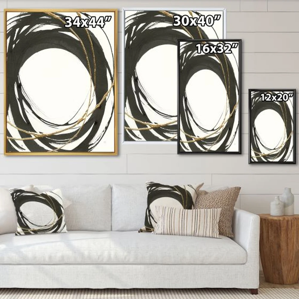 Gold Glamour Circle II  Wall Art