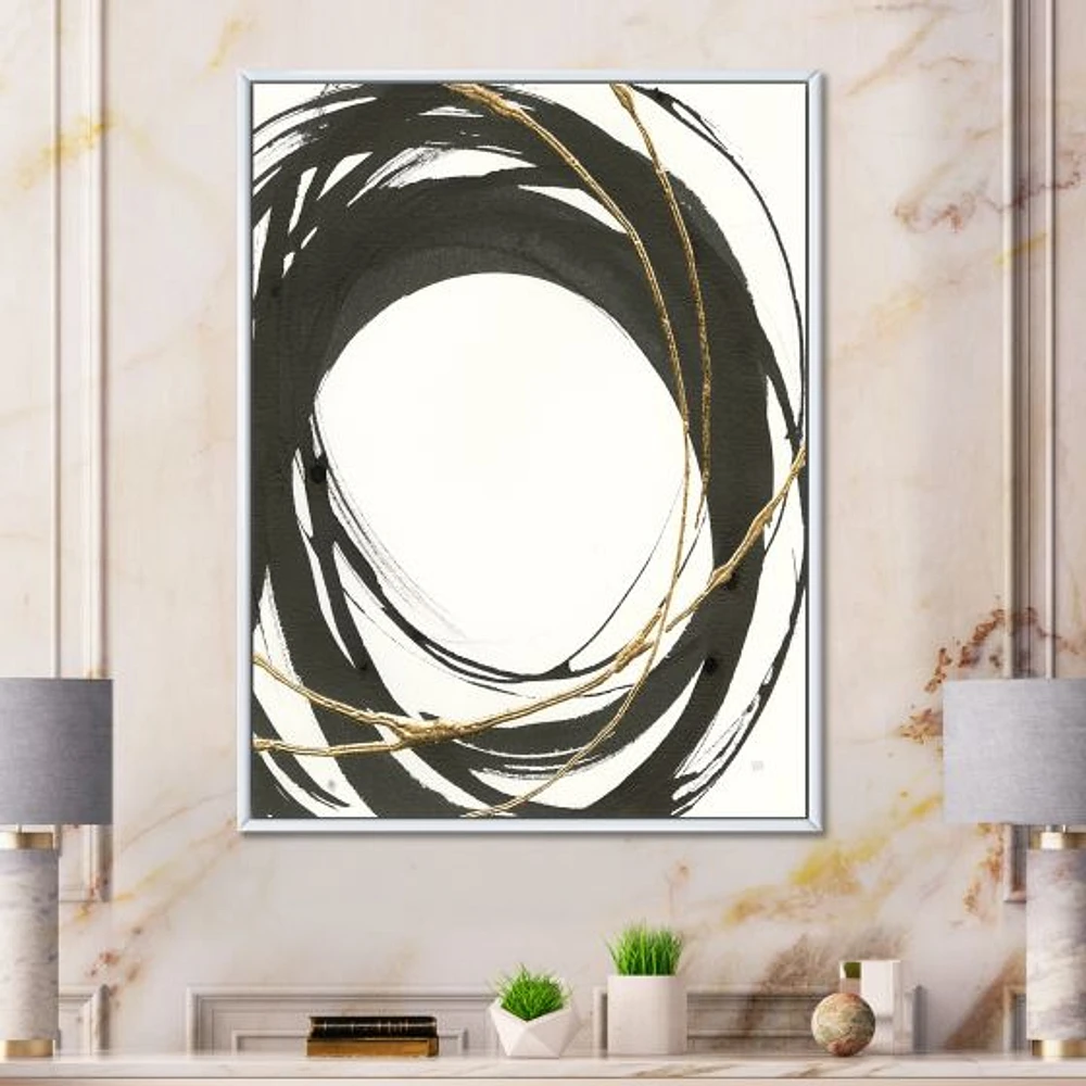 Gold Glamour Circle II  Wall Art