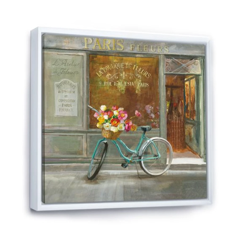 Paris French Flowershop  Canvas