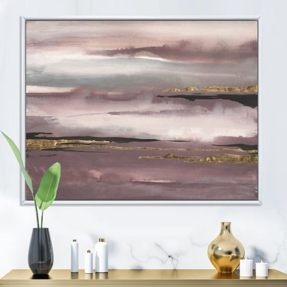 Purple Glam Storm IV  Wall Art