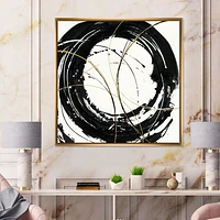 Gold Metallic Circle  Wall Art