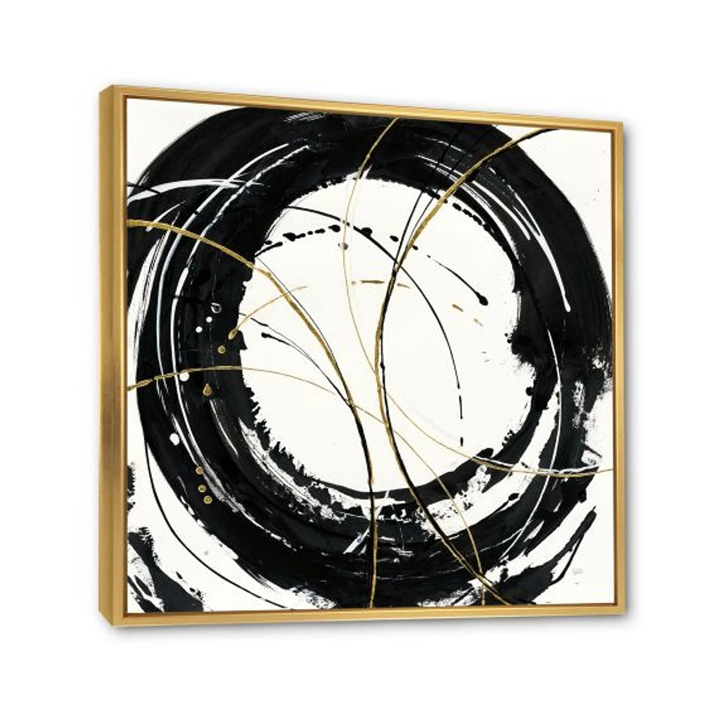 Gold Metallic Circle  Wall Art