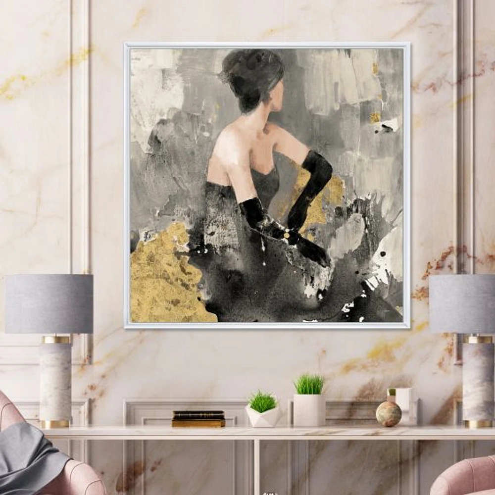 Gold Fashion Dance  Wall Art