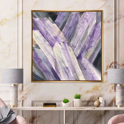 Geometric Purple Glacier  Wall Art