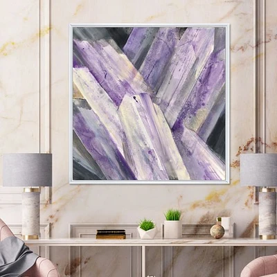 Geometric Purple Glacier  Wall Art