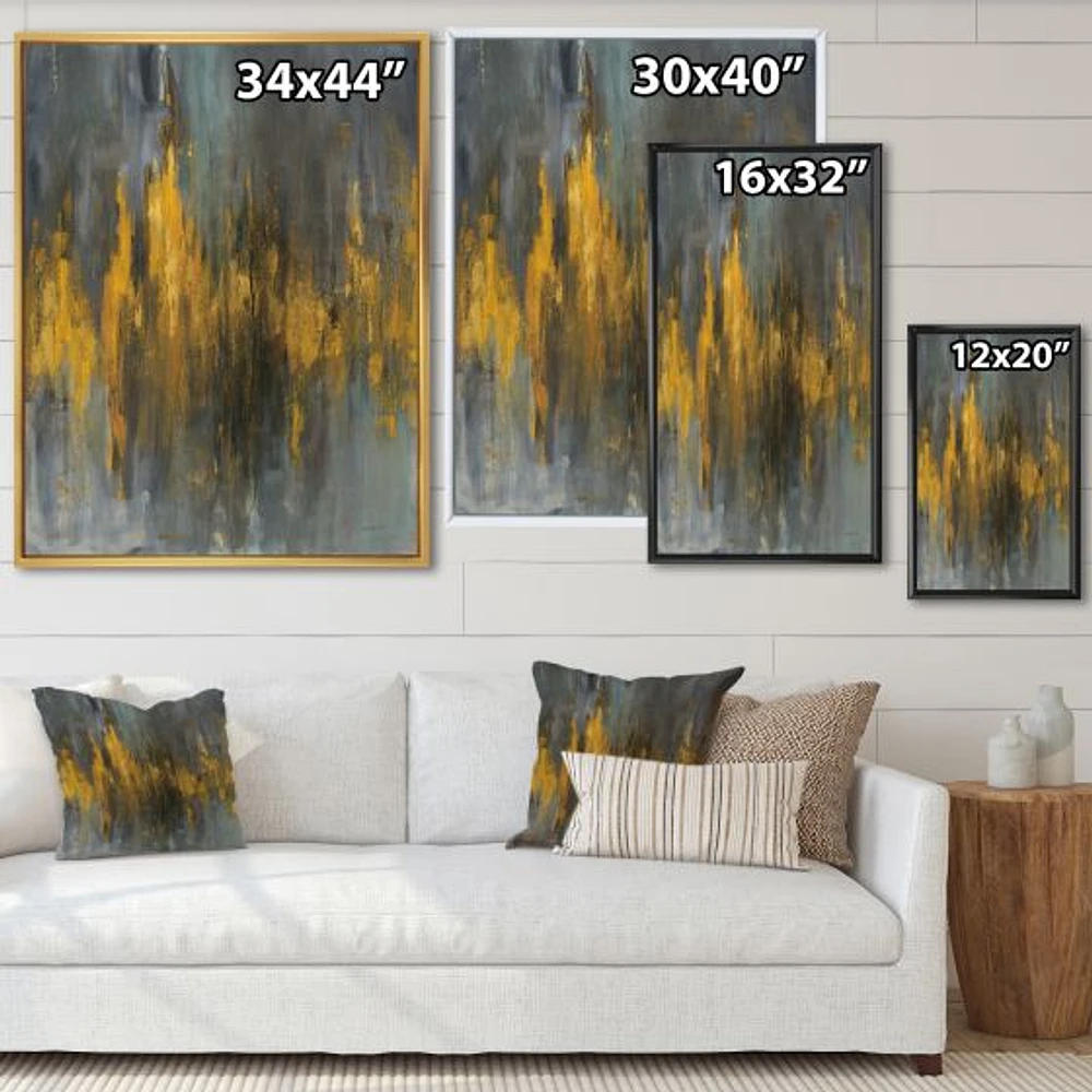 Black and Gold Glam Abstract Wall Art