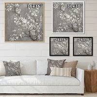 White Cherry Blossoms II  Canvas Wall Art Print