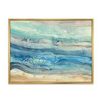 Ocean Mineral Waves  Canvas Art