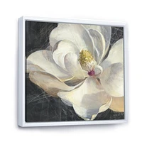 Vivid White Magnolia IV  Canvas Wall Art