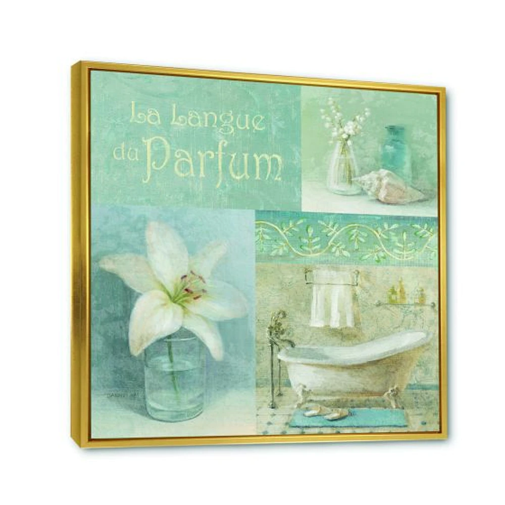 Toile « Bathroom Lily Parfum Bath Story »