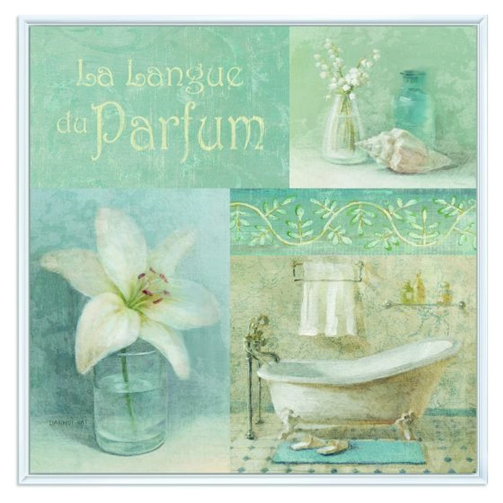 Toile « Bathroom Lily Parfum Bath Story »