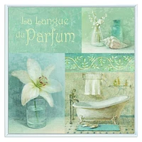 Toile « Bathroom Lily Parfum Bath Story »