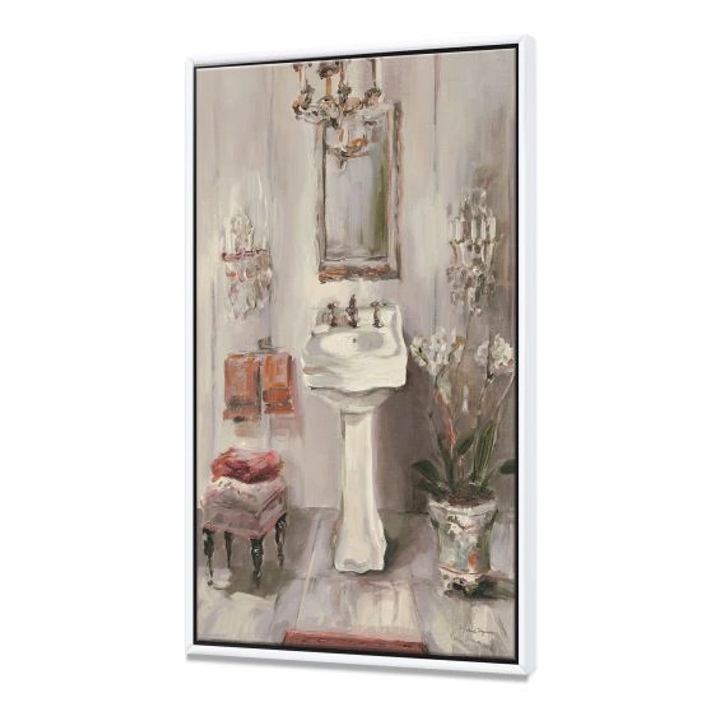 French Bath La baignoire I  Canvas Wall Art