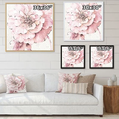 Indigold Shabby Peonies Pink  Canvas