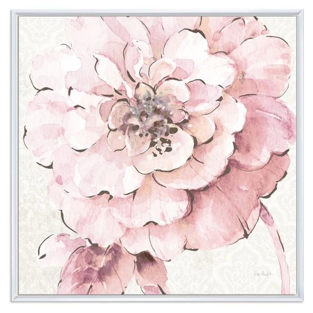 Toile  « Indigold Shabby Peonies Pink »