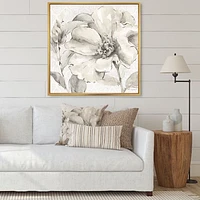 Indigold Grey Peonies IV  Canvas Art