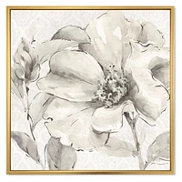 Indigold Grey Peonies IV  Canvas Art