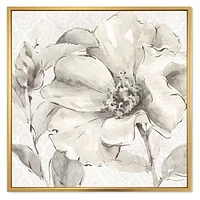 Toile « Indigold Grey Peonies IV »