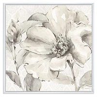 Toile « Indigold Grey Peonies IV »