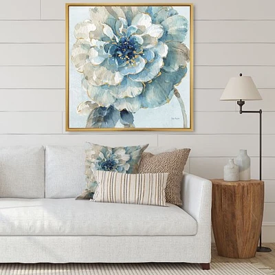 Indigold Watercolour Flower II  Canvas Wall Art Print