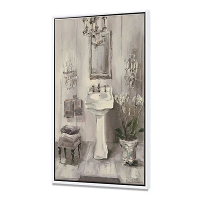French Bathroom Vintage II  Canvas