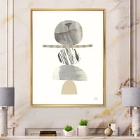 Geometric Balance Neutral I  Wall Art