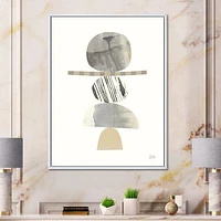 Geometric Balance Neutral I  Wall Art