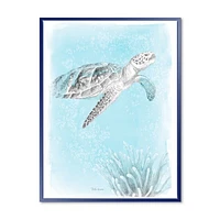 Toile « Coastal Sea Life I Turtle sketches »