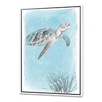 Toile « Coastal Sea Life I Turtle sketches »