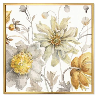 Fields of Gold Watercolor Flower V  Canvas