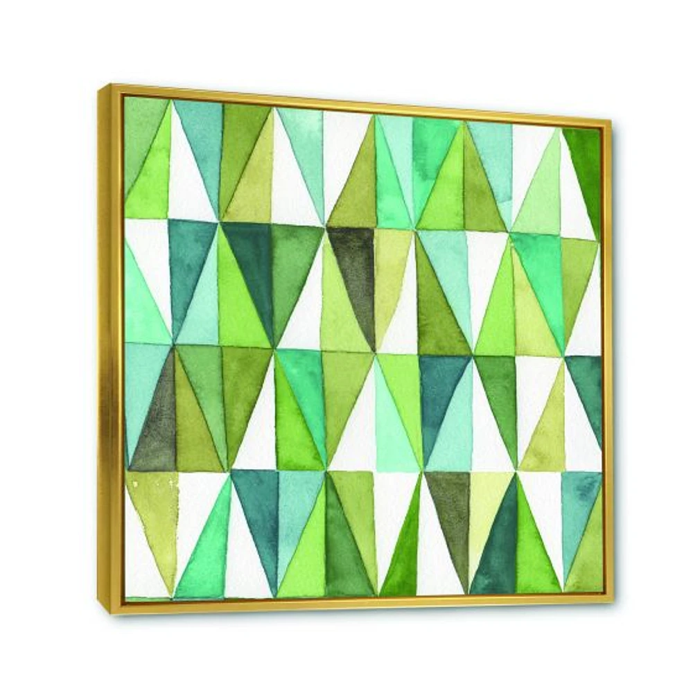 Green Triangle III Wall Art