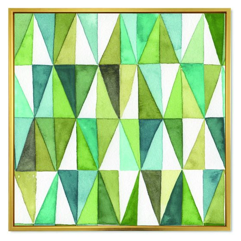 Green Triangle III Wall Art