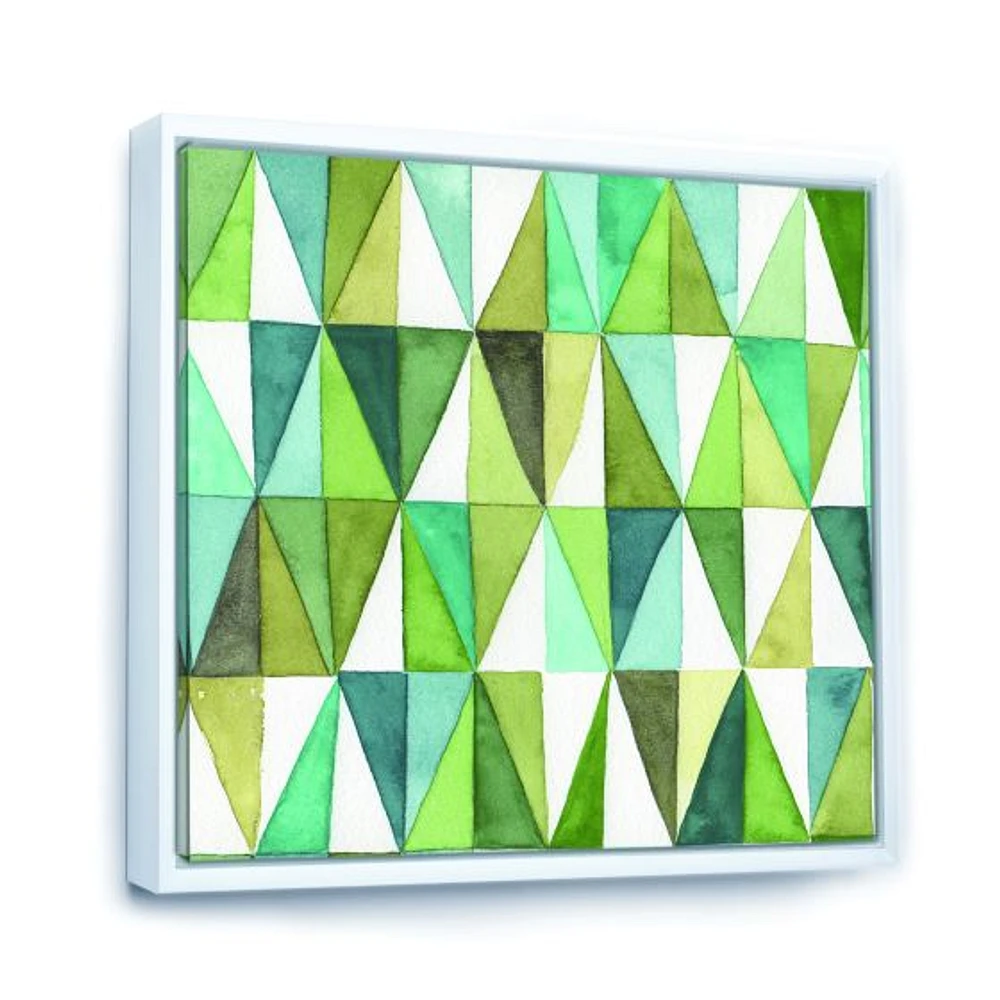 Green Triangle III Wall Art