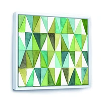 Green Triangle III Wall Art