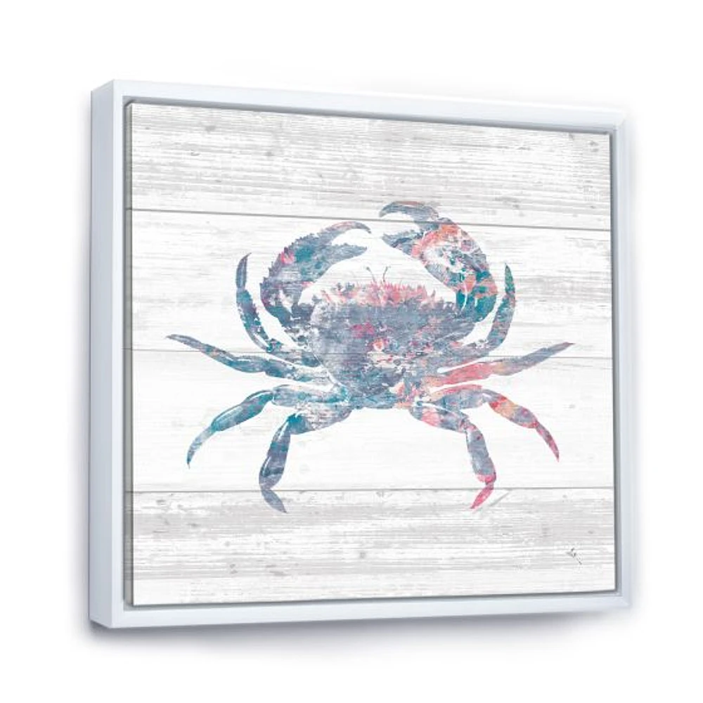 Toile « Pink Crab Ocean Life