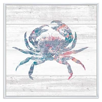 Toile « Pink Crab Ocean Life